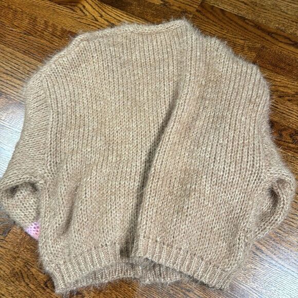 By Anthropologie Juillet Cropped Cardigan Sweater One Size - Picture 7 of 7